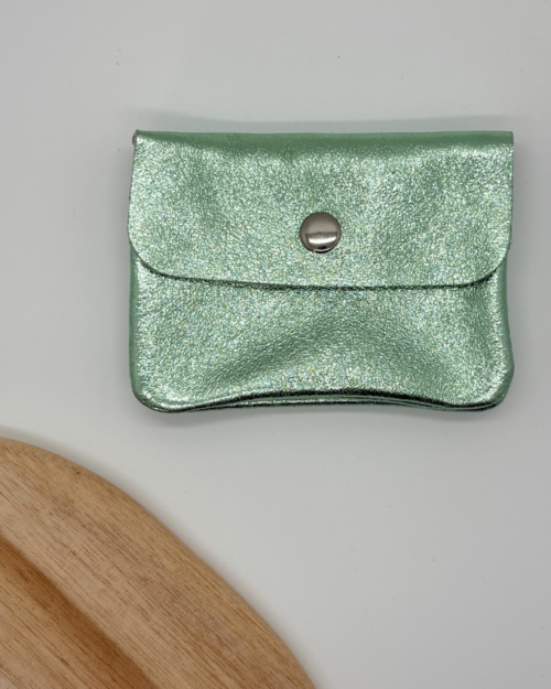 Wallet metallic green