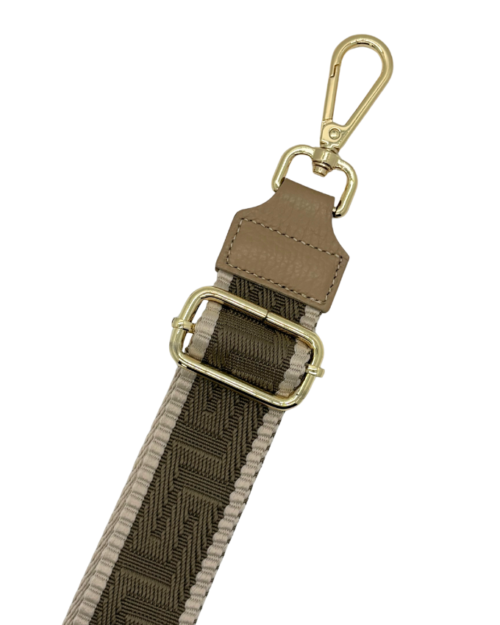 Small strap maze taupe gold