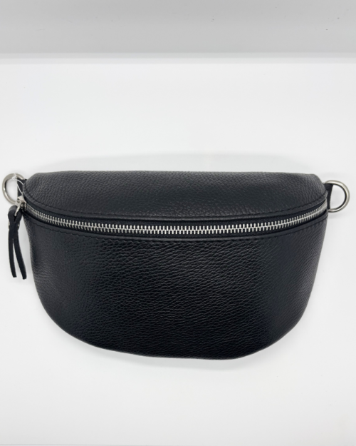Medium moonbag black silver