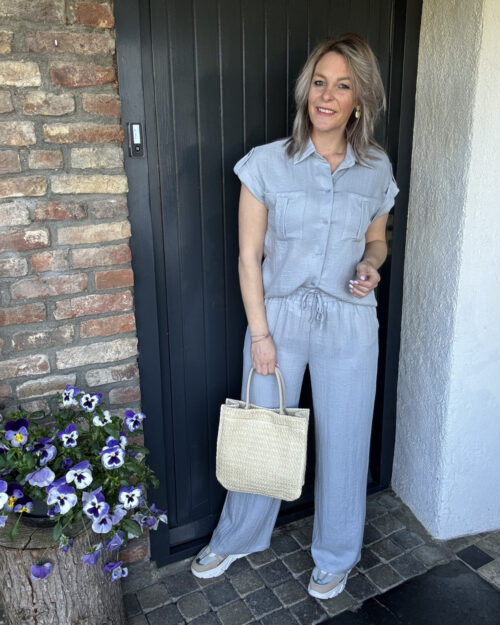 Twinset linnen blue