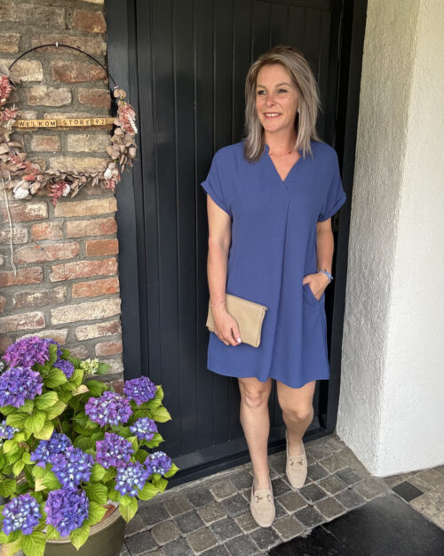 Short dress indigo