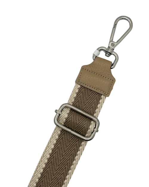 Small basic strap beige zilver