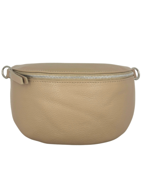 Moonbag beige silver