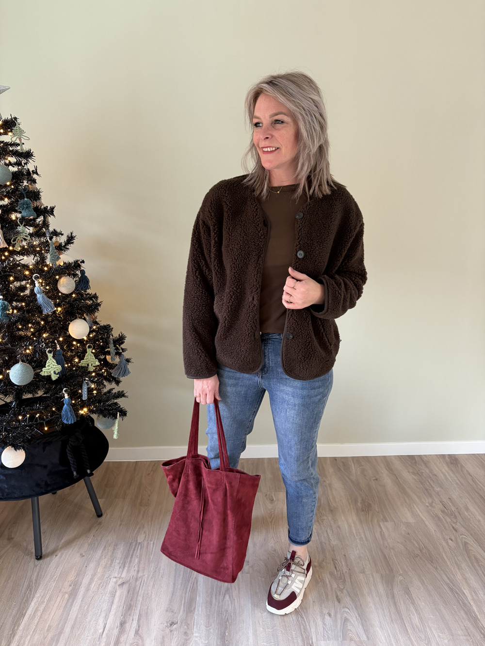 Teddy vest choco - Afbeelding 2