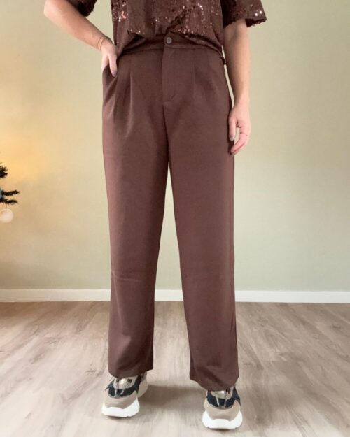 Soft pantalon bruin
