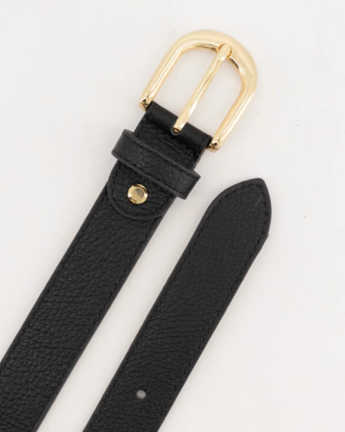 Riem leer zwart-goud