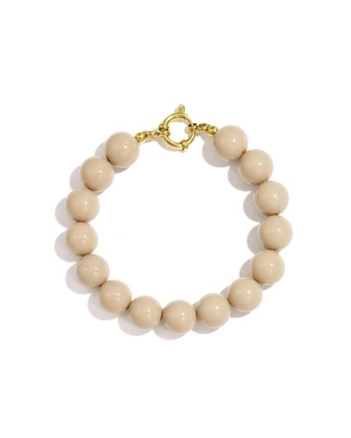Kralenarmband beige