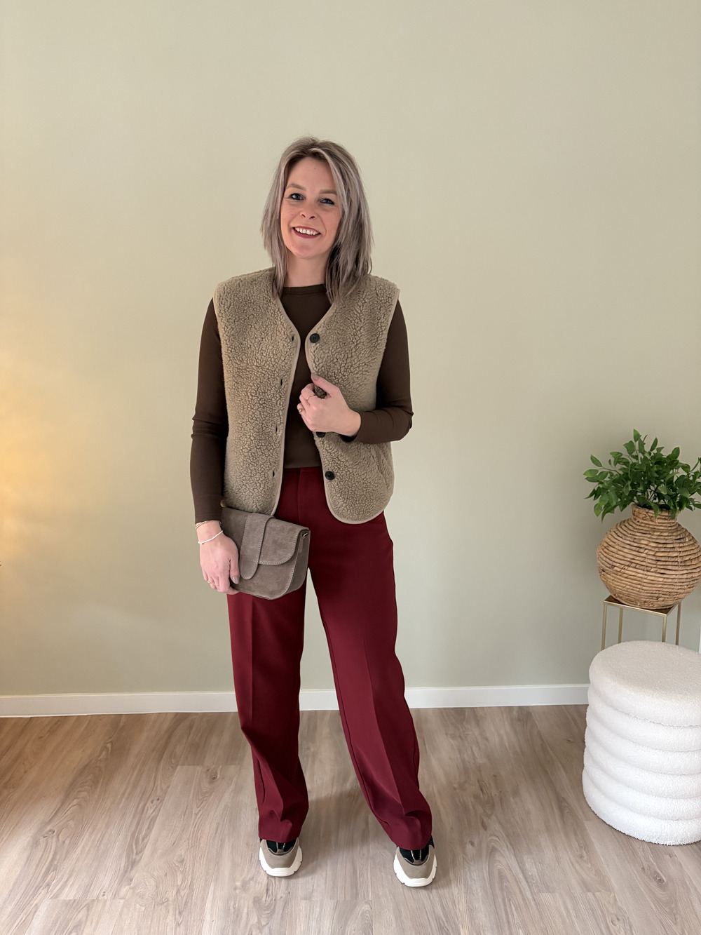 Gilet teddy beige - Afbeelding 2