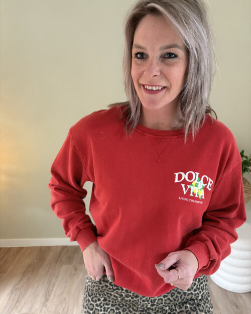Sweater la dolce vita rood