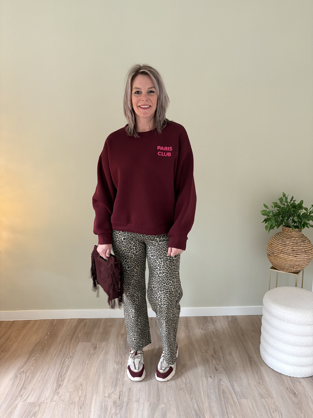 Sweater Paris club bordeaux - Afbeelding 2