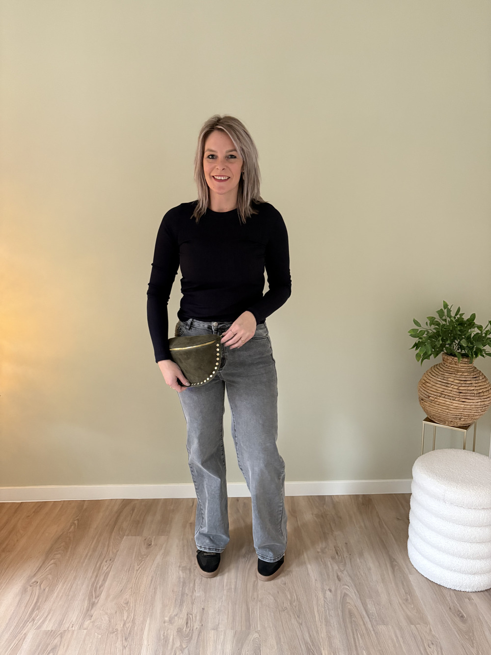 Basic longsleeve marine - Afbeelding 2