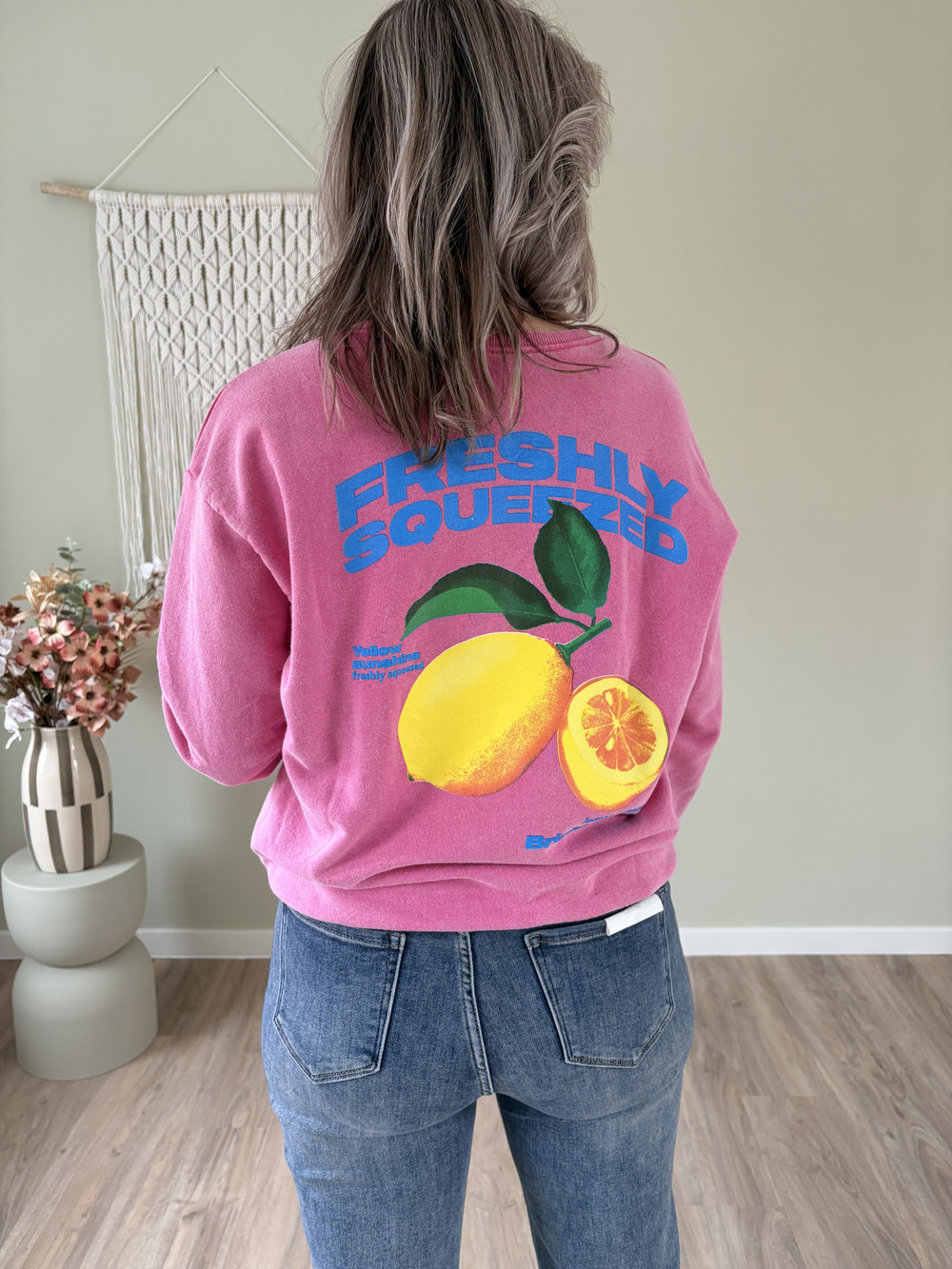 Sweater lemons roze - Afbeelding 2