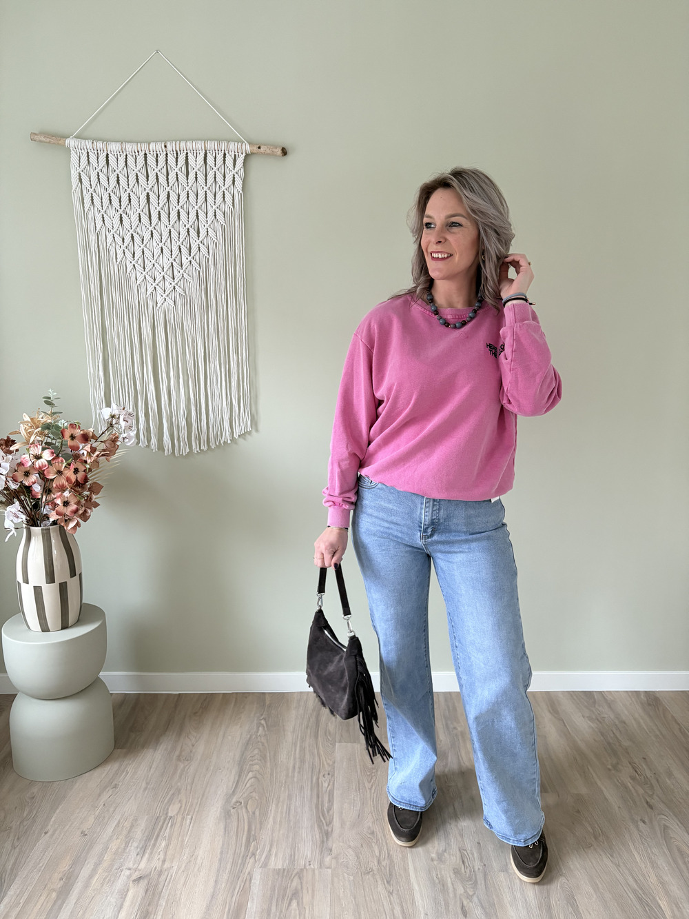 Sweater the nights roze - Afbeelding 3