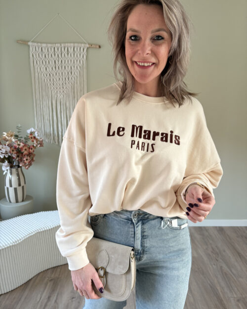 Sweater marais beige