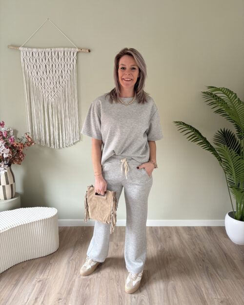 Spring twin-set grijs