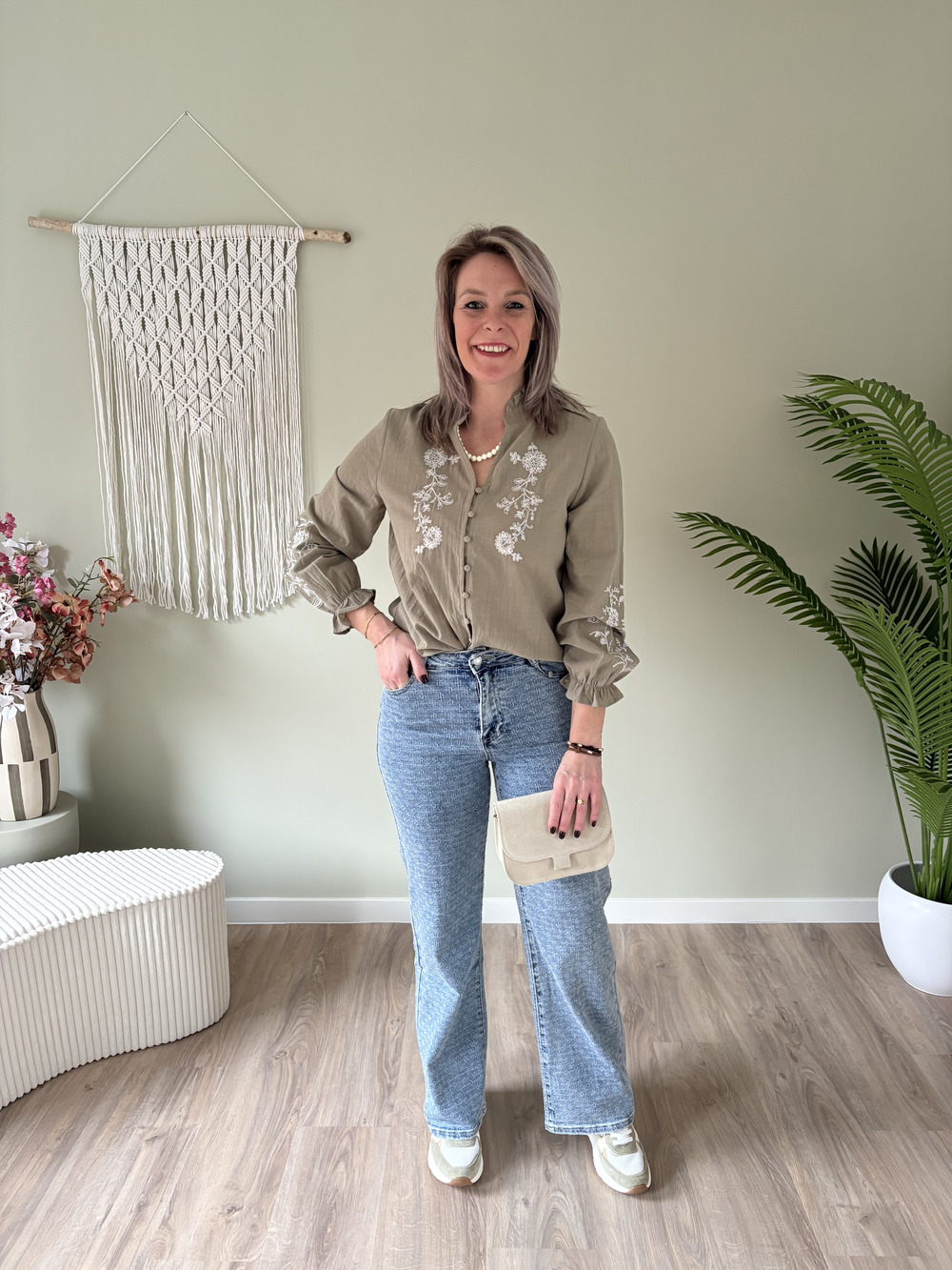 Blouse detail army - Afbeelding 2