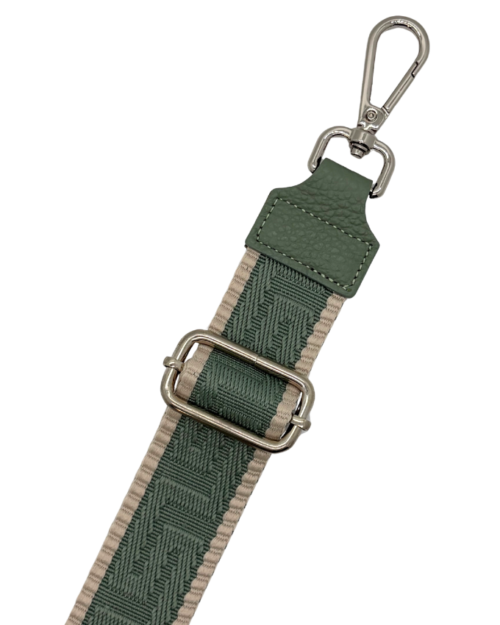Small maze strap groen zilver