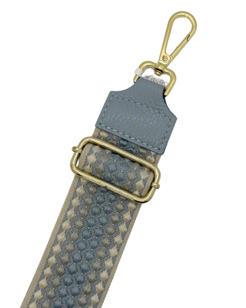 Dot strap blauw goud