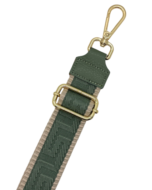 Small maze strap groen goud