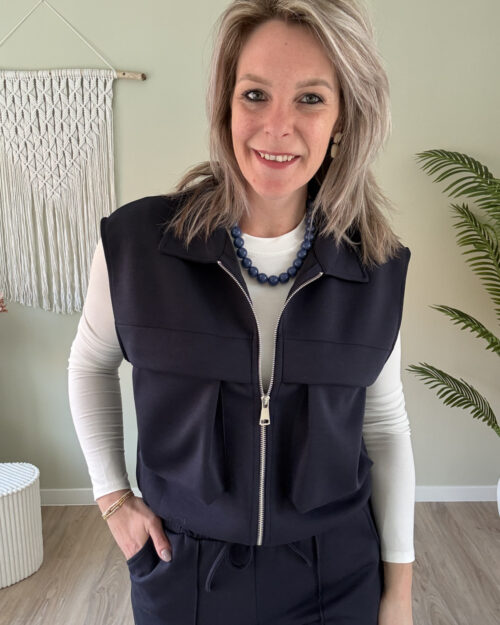 Jogger gilet navy