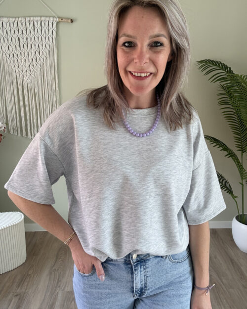 Sweater tee grijs