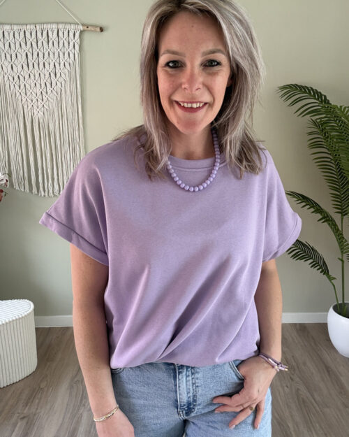 Sweater tee lila