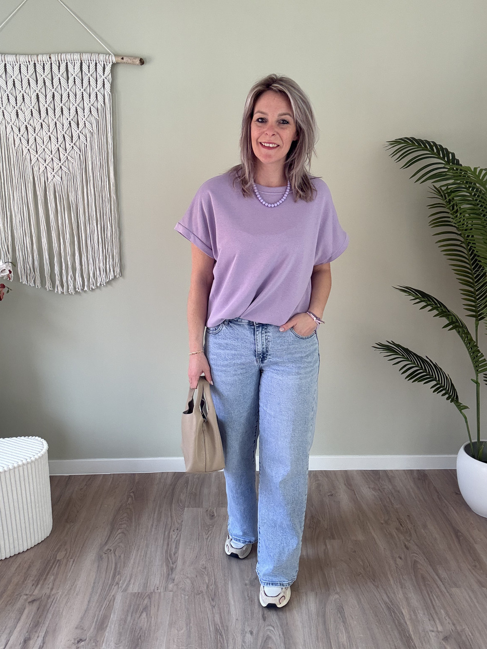 Sweater tee lila - Afbeelding 2