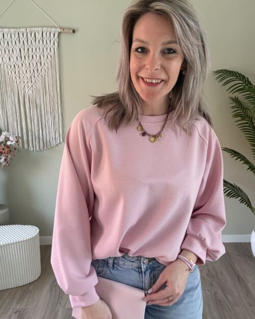 Spring sweater roze