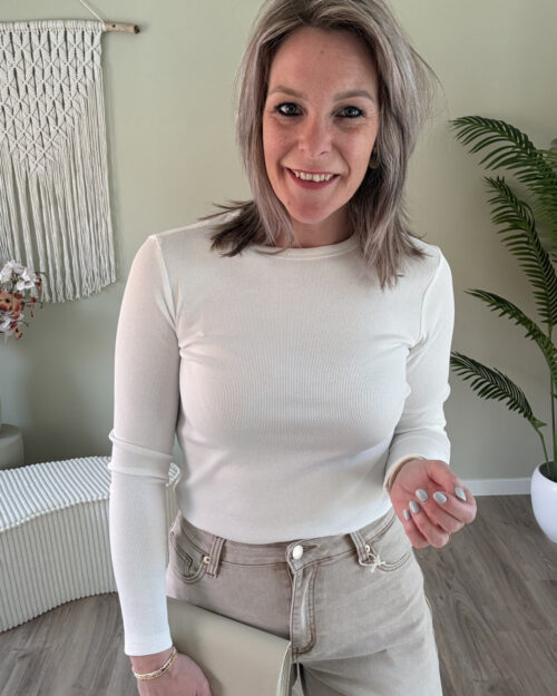 Basic longsleeve offwhite