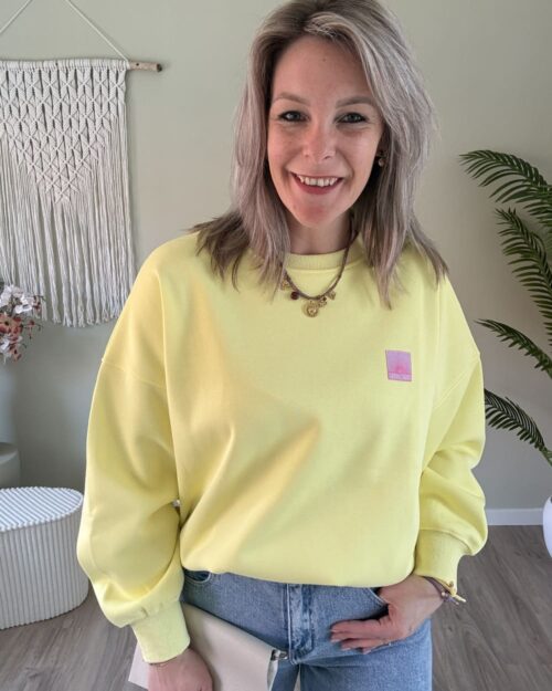 Sweater Amour geel