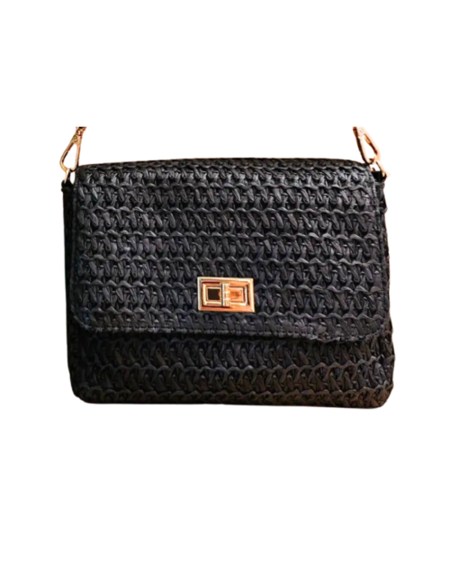 Crossbody beach-bag zwart