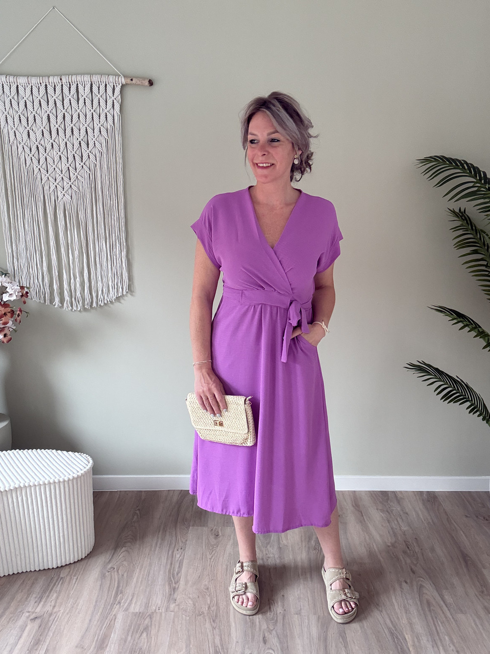 Basic dress purple