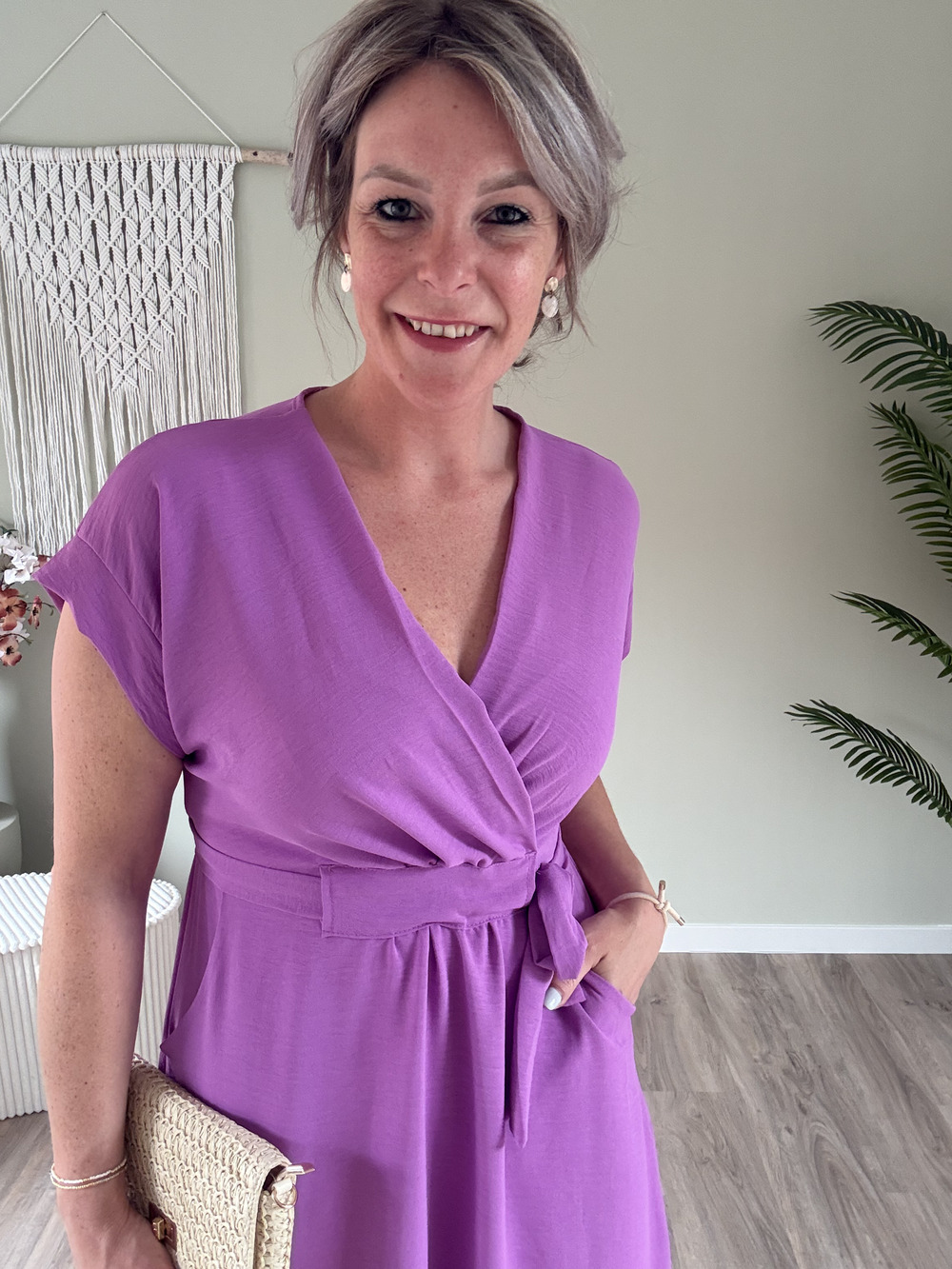 Basic dress purple - Afbeelding 2