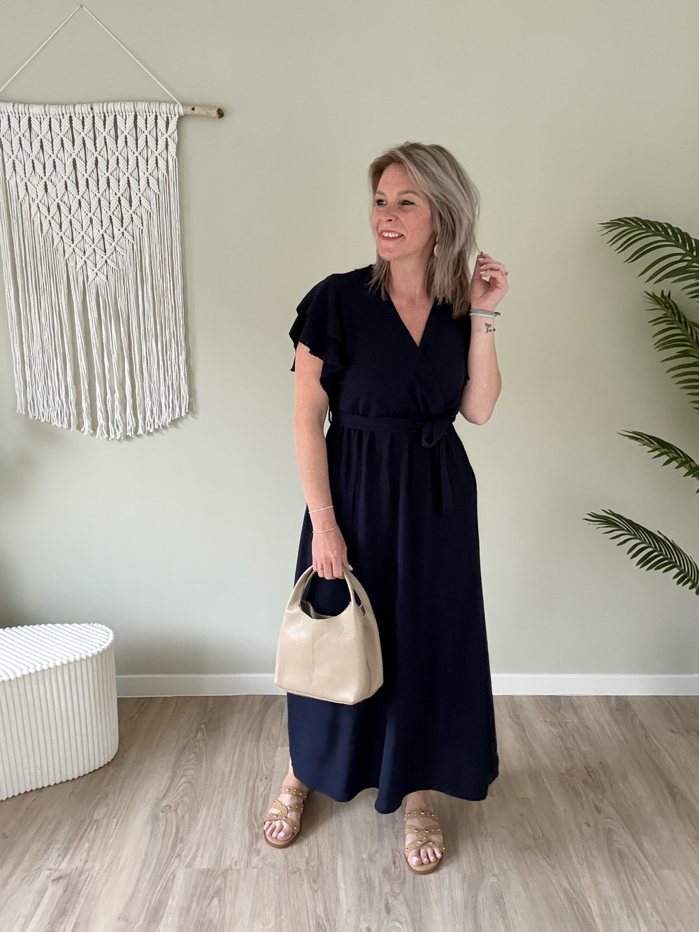 Maxi dress marine