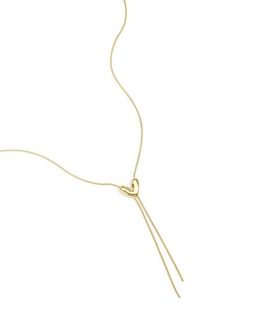 Y-ketting hart goud