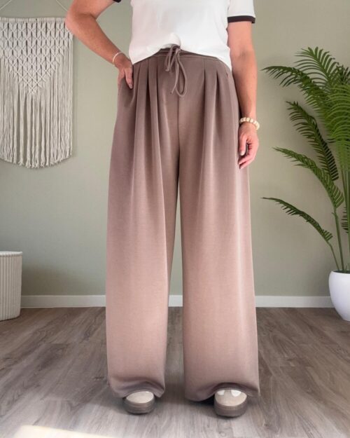 Loose-fit jogger taupe