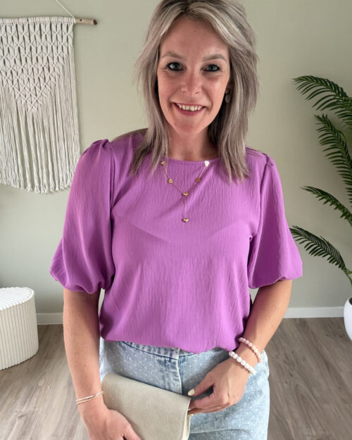 Blouse paars