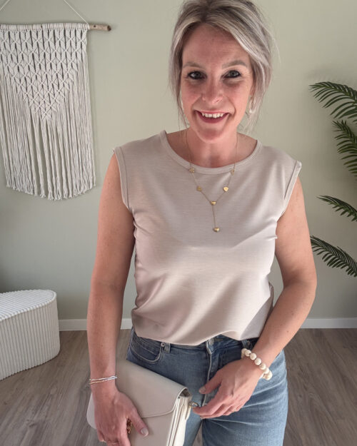 Basic top beige