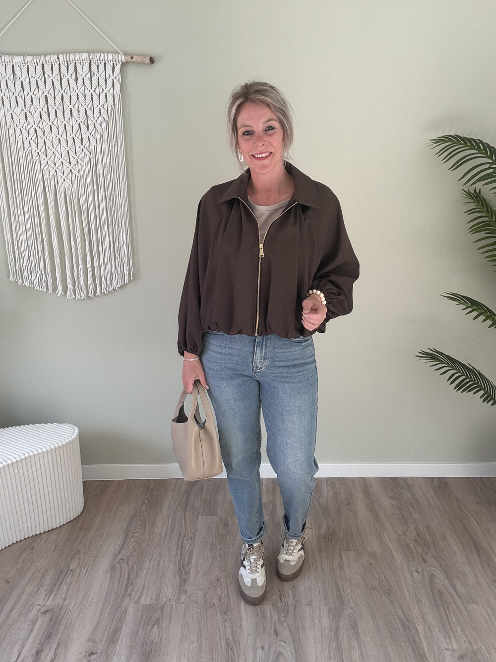 Oversized jacket choco - Afbeelding 3