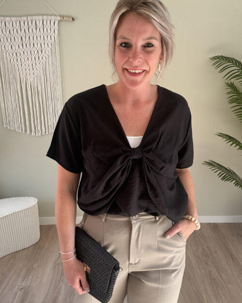 Detail top zwart