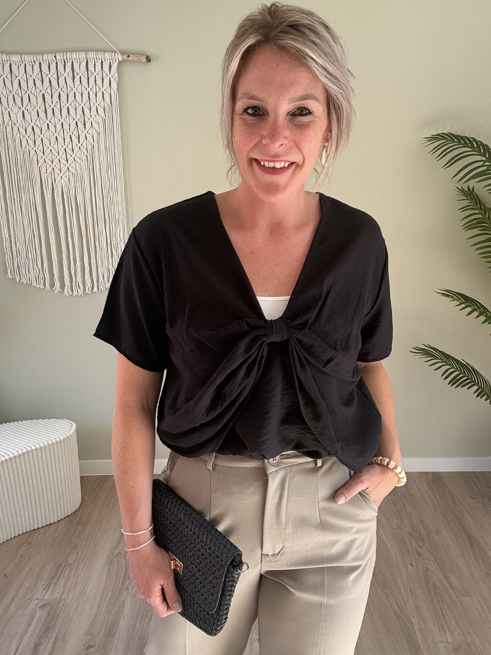 Detail top zwart