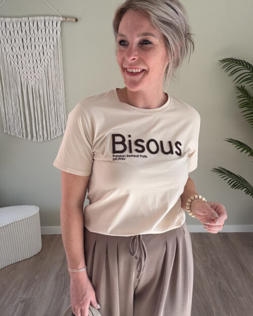 Tee bisous beige