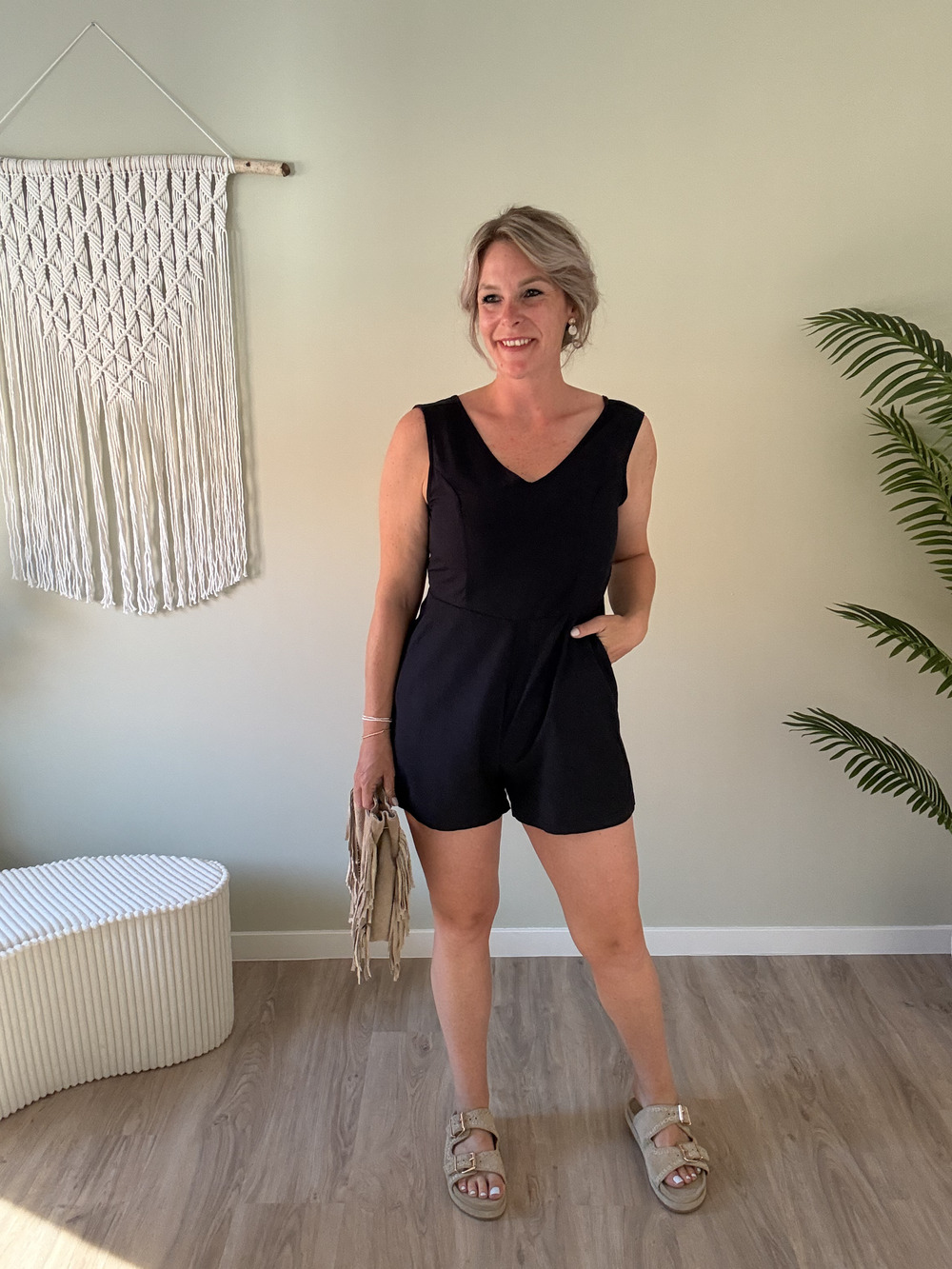 Short jumpsuit marine