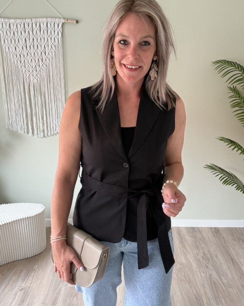 Blazer gilet zwart
