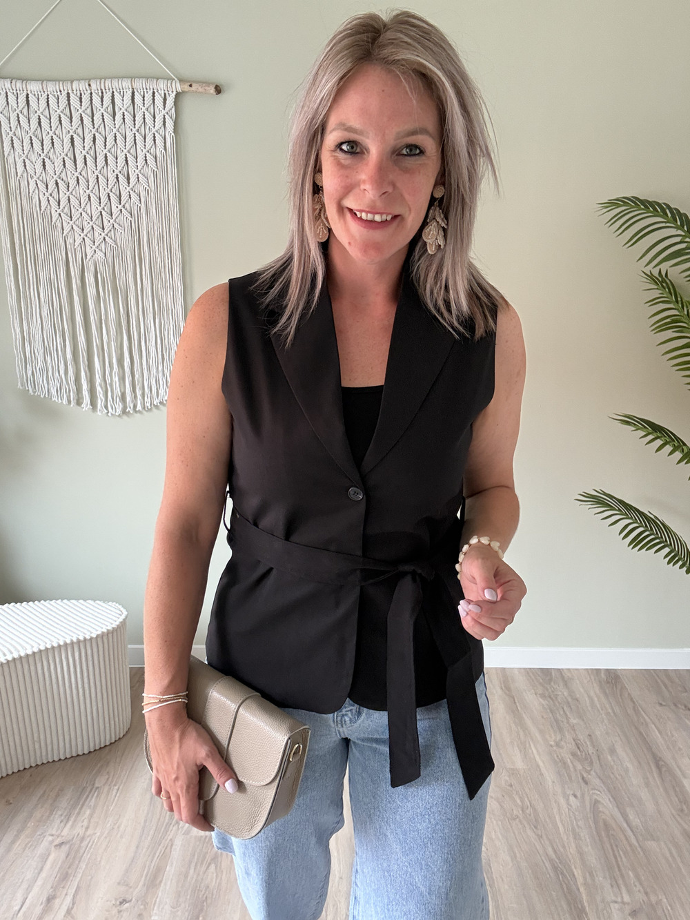 Blazer gilet zwart