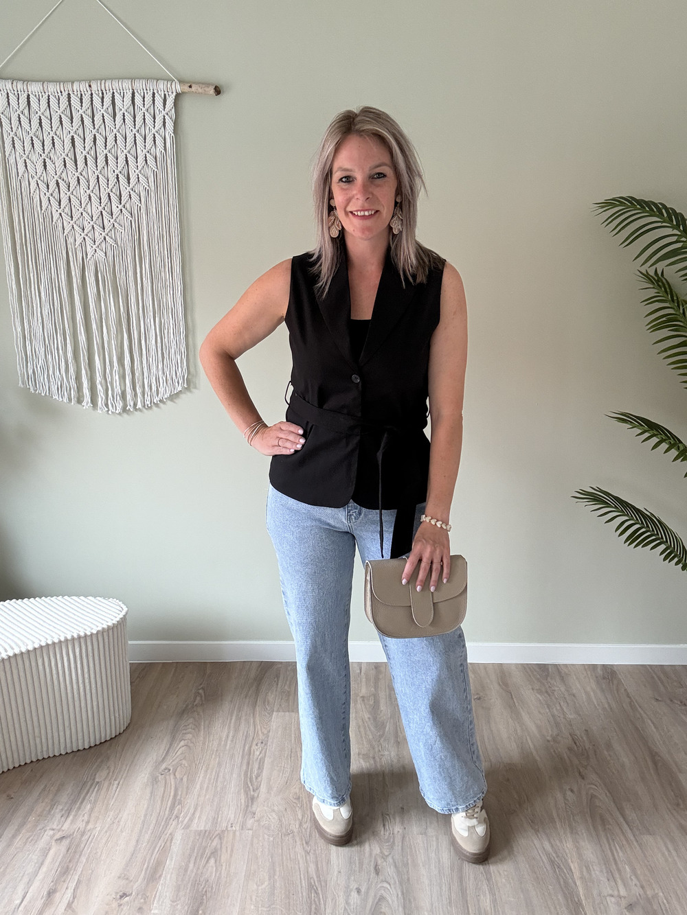 Blazer gilet zwart - Afbeelding 2