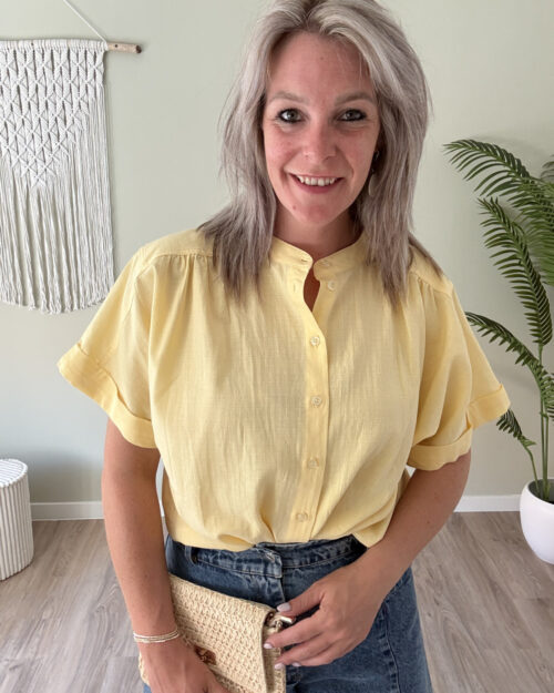 Summer blouse geel
