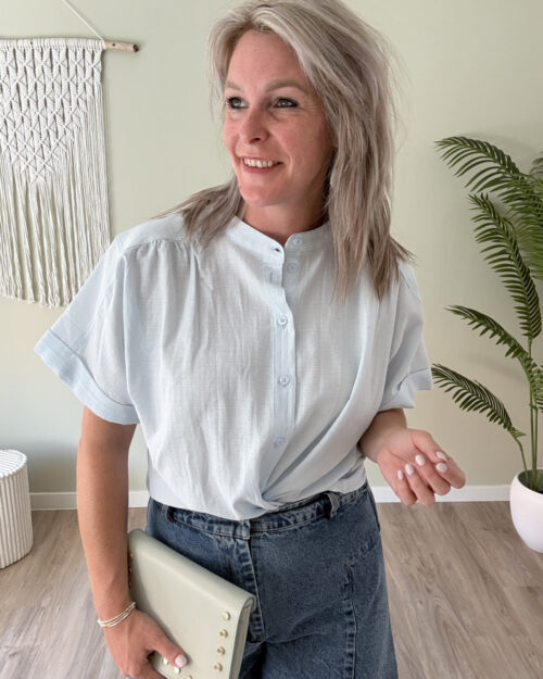 Summer blouse blauw