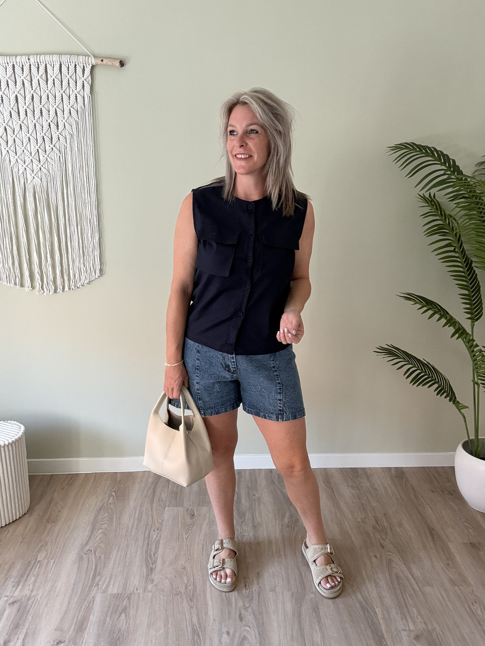 Gilet button navy - Afbeelding 2