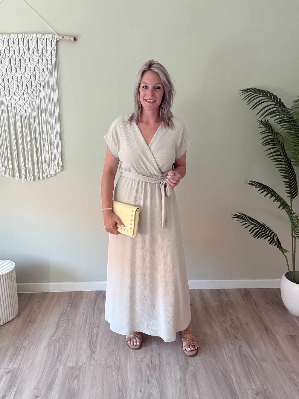 Maxi dress beige